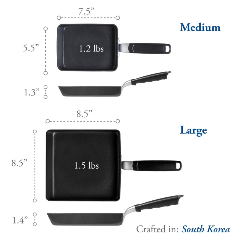 TECHEF - Tamagoyaki Japanese Omelette Pan/Egg Pan Skillet, PFOA-Free, Dishwasher