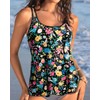 Womens Flowy Tankini Tops Only - Modest Bathing Suit Loose