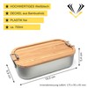 Generisch Brotdose mit Namen personalisiert 700ml, Lunchbox mit Tier Motiv