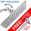 AquaSpa Giant 9-inch Diagonal Square Rain Shower Head PLUS 11-inch