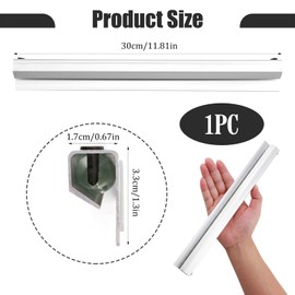 Order Holder Ticket Holder 30cm Order Voucher Holder Wall Mounted Aluminum Ticket Till Music Bar Label Holder for Holding Orders Office Kitchen