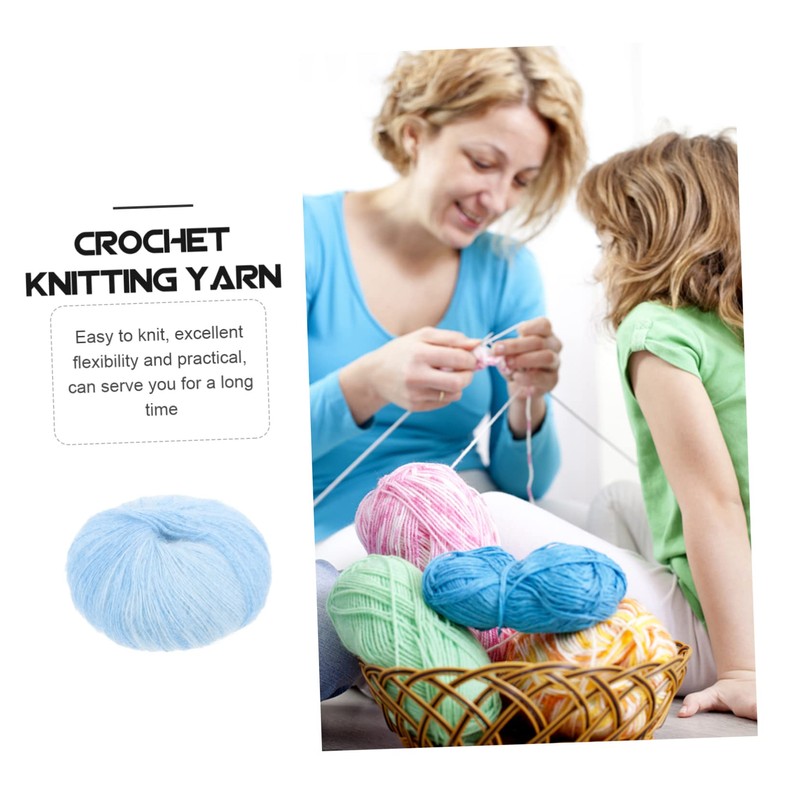 Gatuida Knitting Yarn Woolen Thread Soft and Comfortable DIY Supplies