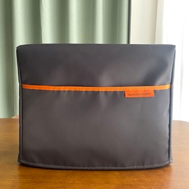 HumminGuru Premium Dust Cover with Front Pocket for HG01 & NOVA Ultrasonic Vinyl Record Cleaner- Store 7”/10” Record Adapters & Vinyl Record Cleaning Kit for Ultrasonic Vinyl Record Cleaning Machine