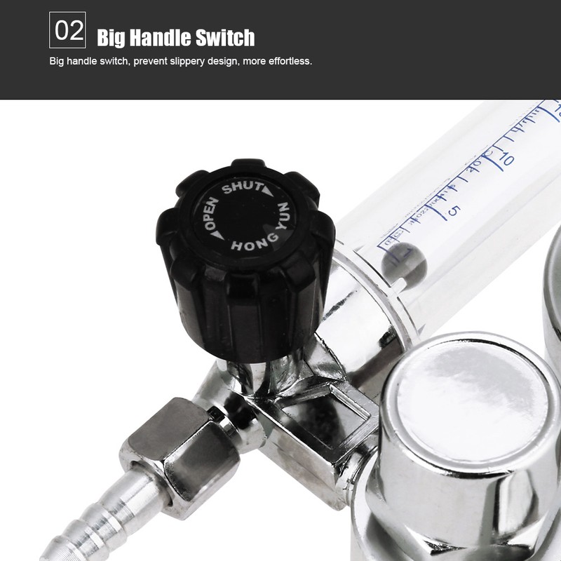 0-25MPa Argon Flow Meter Pressure Regulator Gauge For Weld Mig
