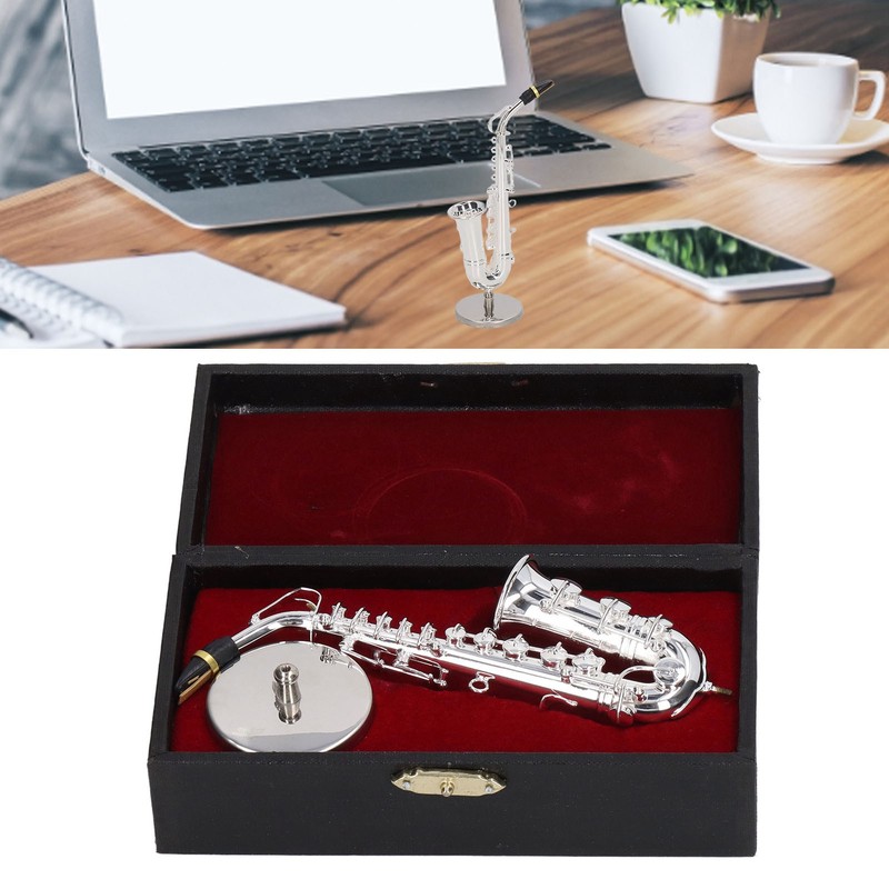 Alto Saxophone Ornaments Mini Sax Decoration Musical Instrument Model Gift