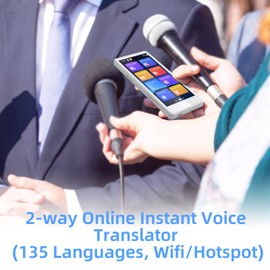 GoBudsGo P4W Language Translator Device, Real-time Two-Way Translator Device Portable Instant Voice Translation Offline/WiFi/Hotspot Interpreter for Learning Travel Business…