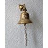 Glocke Messing poliert Schiffsglocke Ø ca. 10cm 440g Gravur TITANIC