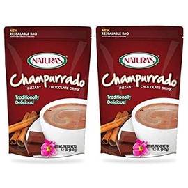 Natura's Champurrado Chocolate Instantaneo 2 PACK 340 gr. c/u | Instant Chocolate Drink 2 PACK 12. oz. each.