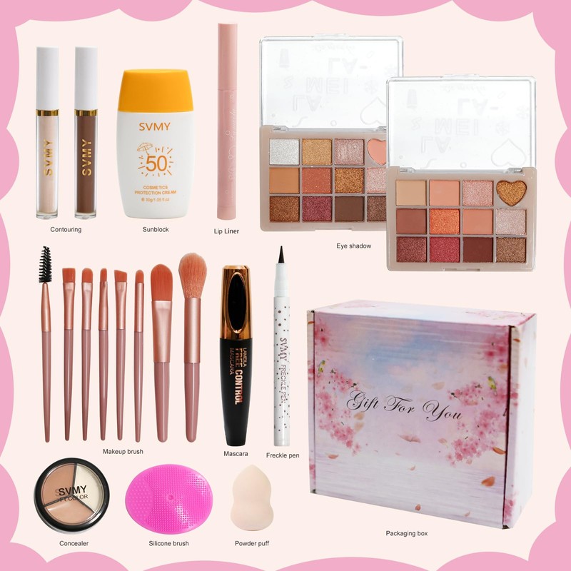 KARUIZI Complete Makeup Kit for Women and Teens, All-in-One Full
