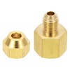 Patikil 3/8" Female x 1/4" Male Flare Connectors, SAE 45