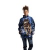 Men's Women's Sweater Jacket Full Zip Fleece Wolf Wildlife Sweatshirt