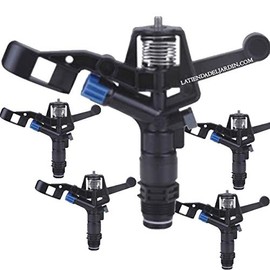 Suinga – Pack of 5 Water Sprinkler Irrigation 3/4 Inch Circular Agricultural 360° Range Radius 13 – 18 m Flow Rate 1.24 – 3.54 m3/hour Model Type Naandanjain 5035