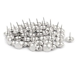 sourcingmap 14mm Dia Stainless Steel Drawing Pin Upholstery Nail Thumb Tack Pushpin 45PCS
