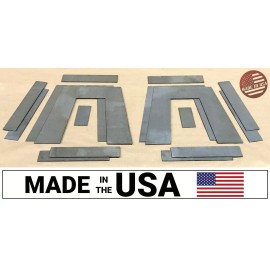 StreetRays [Originals] [SR] Air Ride Slammed Truck Under Bed Frame 10" Tall Step C Notch Kit 2" Wide