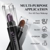 LUXAZA PRO Purple Eyeshadow Stick 6PCS Set, Metallic Shimmer Matte