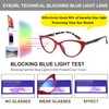 EYEURL 4-Pack Cat Eye Reading Glasses for Women Blue Light