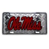 OLE Miss Mississippi Rebels Football Diamond 6"x12" Aluminum License Plate Tag