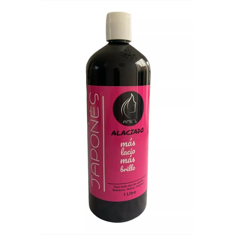 AME’L Alaciado Japonés Efecto Espejo Regalo Shampoo Limpieza 1 Lt