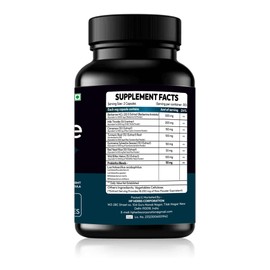 Vedazest Vedazest Berberine 120 Vegetarian Capsules with Ceylon, Milk Thistle, Turmeric Root, Wild Bitter Melon and Red Yeast Rice | 8X Formula Supplement Non-GMP and Gluten Free