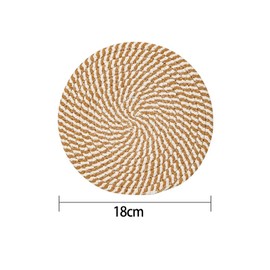 Set of 6 Pot Coasters, Heat Resistant Plate Coasters, 18 cm Pot Coasters, Table Coaster Set for Kitchen, Bowl, Pan, Pot and Plate (6 Colours)