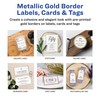 Avery Postcards with Metallic Gold Borders, 3-15/16" x 5-3/16", 40