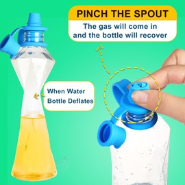 No Spill Silicone Bottles Top Spout for Toddlers, Water Bottle Topper for Toddlers, Water Bottle Spout Adapters, Protects Kids Mouth, 5 Pack (Upgraded)