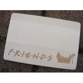 FastCraft FRIENDS TV SHOW WOODEN CHOPPING CUTTING CHEESE BOARD PLACE MAT GIFT PRESENT