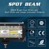 7"inch LED 2400W Work Light Bar Flood Spot Combo Fog