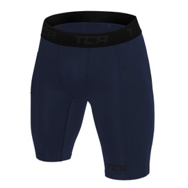 TCA Boy's SuperThermal Compression Base Layer Thermal Under Shorts - Dark Blue, 12-14 Years