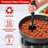 Manual Meat Chopper Tool – 5 Blade Ground Beef Shredder