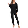 SWOMOG Women Maternity & Nursing Thermal Underwear Set Postpartum Pajamas