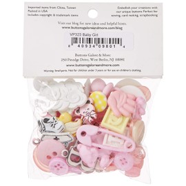 Buttons Galore and More Collection Round Novelty Buttons & Embellishments Based on Variety of Themes, Holidays and Seasons for DIY Crafts, Scrapbooking, Sewing, Cardmaking and other Projects – 50 Pcs