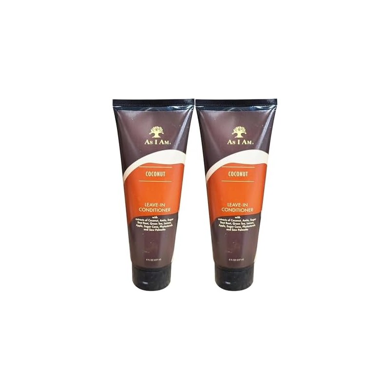 As I Am Leave-In Conditioner, 8 oz (Pack of 2)