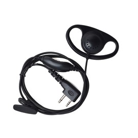 UAYESOK D-Shape Earpiece Safety Headset for 2 Pin Midland G5 G6 G7 G8 G9 GXT250 GXT325 GXT550 GXT650 LXT80 LXT112 Alan39 Alan42 Alan507 Walkie Talkie with Built-in PTT / VOX Microphone
