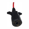 MaxxHaul 70086 7-Way Round to 4-Way Flat Trailer Plug Adaptor