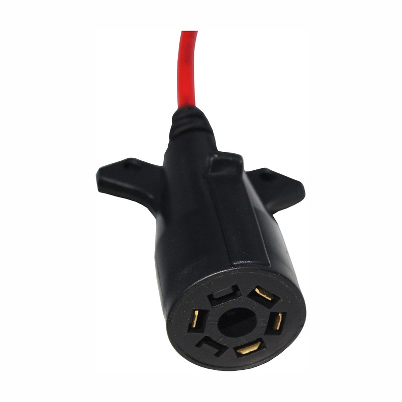 MaxxHaul 70086 7-Way Round to 4-Way Flat Trailer Plug Adaptor