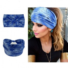 Women's Wide Bohemian Sports Headband for Yoga & Running Free Size/3 15ea
