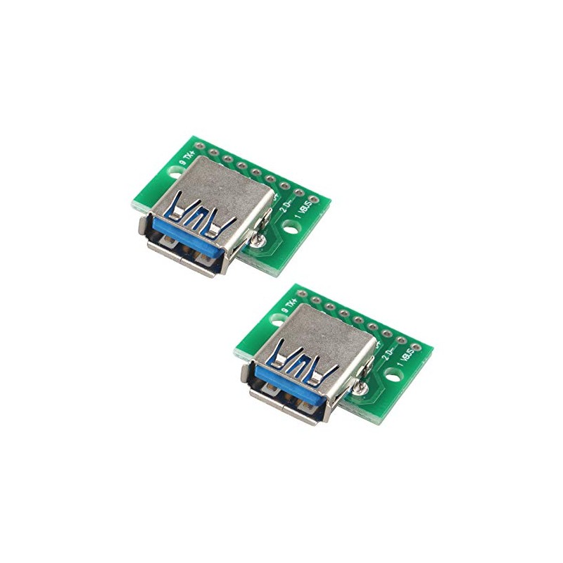 HALJIA 2 USB 3.0 to DIP 2.54mm 9pin female PCB