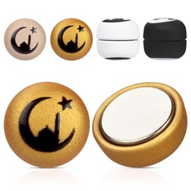 Hijab Magnets Pins Crescent,4 Pairs Hijab Magnetic Pins for Women Muslim-Boffdock Pinless Magnetic Hijab Pins, No-Snag Multi-Use Hijab Round Magnets
