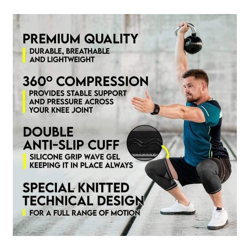 Langov Compression Knee Sleeves for Knee Pain for Women &