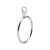 JAPCHET 50 Pack 30mm Silver Metal Curtain Rings, Curtain Pole