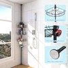 Nicecho 4 Tiers 39"-125" height Black Tension Pole Bathroom Organizer