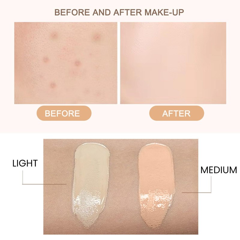CC Cream Color Correcting, Sunscreen Concealer Wasserfest & Langlebig, Gesichts-Make-Up
