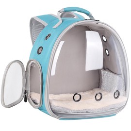 Portable Small Animal Backpack Travel Breathable Pet Carrier Bag Cages for Guinea Pig, Rabbit, Bearded Dragon, Squirrel, Tortoise, Bird, Lizard