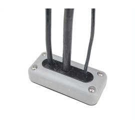 SEAVIEW Grey ABS Plastic Cable Gland - UV Stable - Multi Cable(up to 2-17mm Each)