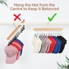 OTraki Hat Hangers for Closet, Wooden Baseball Hat Organizer Cap