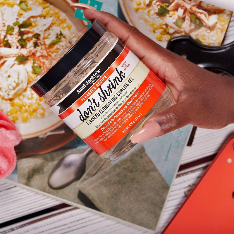 Aunt Jackie's Flaxseed Recipes Don't Shrink Elongating Hair Curling Gel