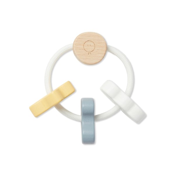MORI Baby Wooden Rattle Ring - Motor Skills - Easy