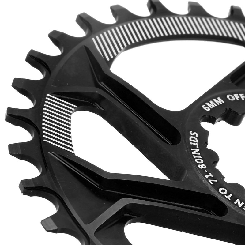 Bike 34T Single Speed Chainring 6mm Offset Direct Mount Narrow