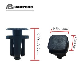 LXROAR01 2PCS Black Plastic U-shape Rear Bumper Clips, Compatible with Subaru Baja 2003-2006, for 909140028